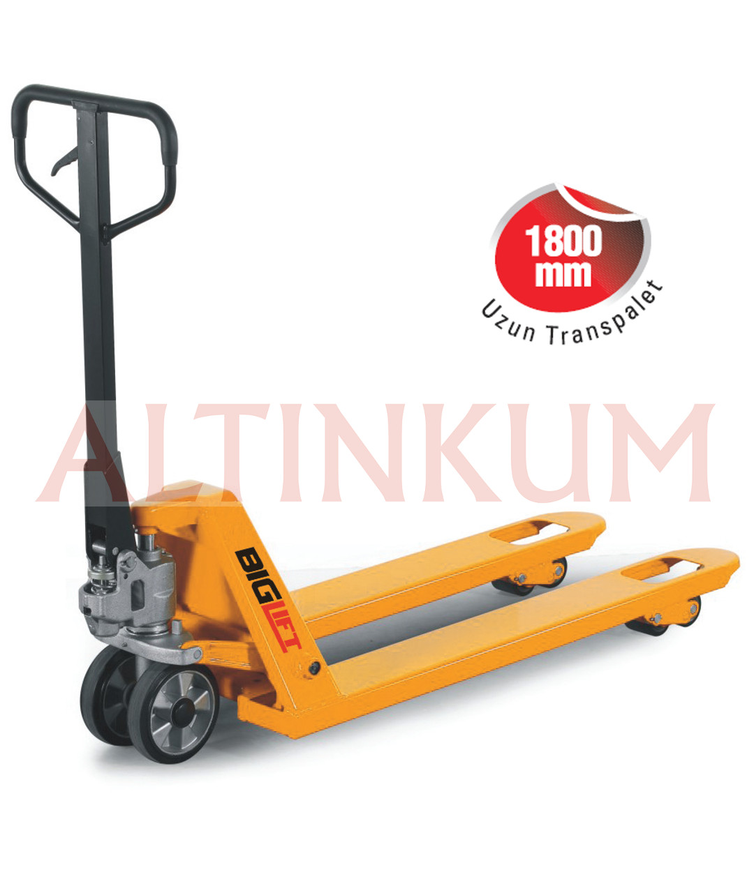 Biglift Transpalet 2000 Kg Uzun Çatal Özellikli 180 cm RM-ACL20-18